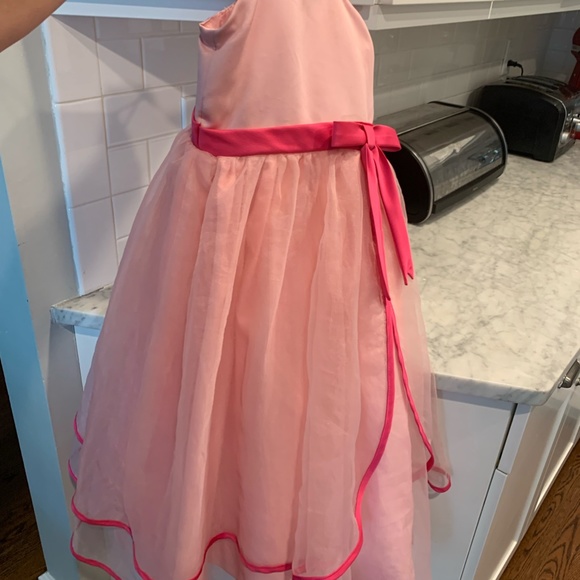 Gorgeous Alfred ANGELO pink flower girl dress! SIZE 7 - Picture 3 of 3